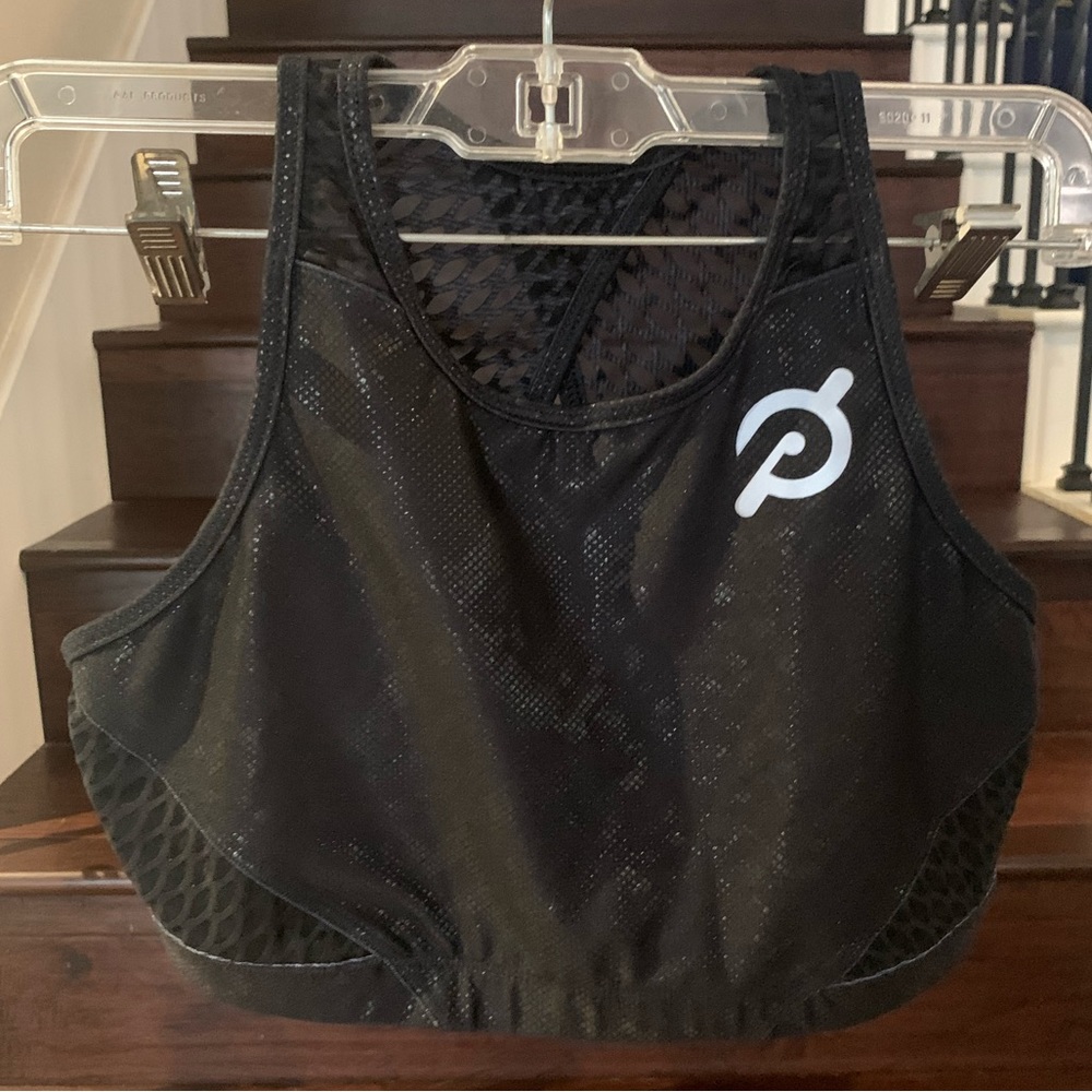 Peloton Black Viper Shine Bra